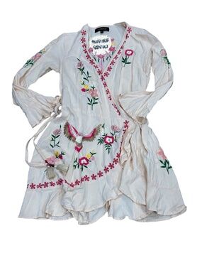 ZAIMARA EMBROIDERED DRESS WOMEN'S SIZE S M